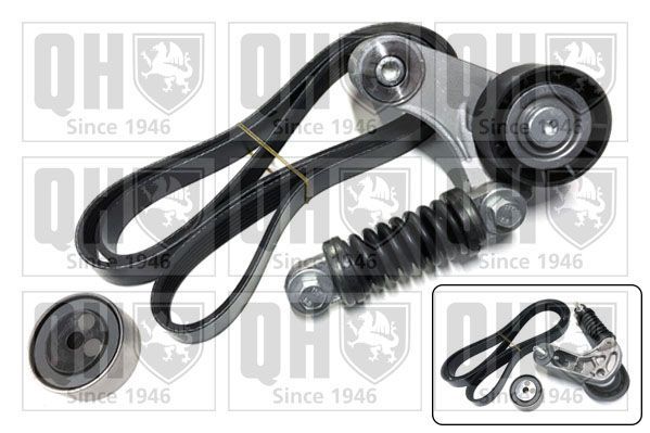 V formos rumbuotas diržas, komplektas QUINTON HAZELL QDK32