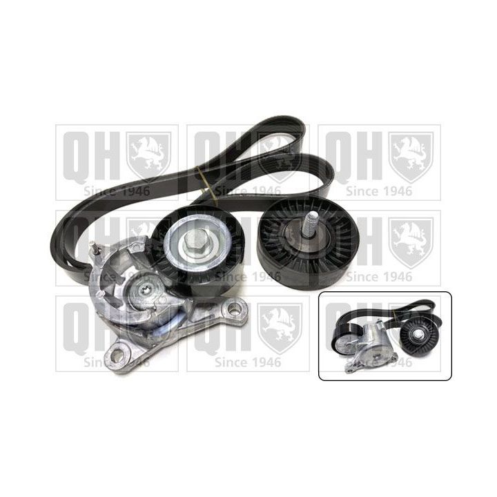 V formos rumbuotas diržas, komplektas QUINTON HAZELL QDK33