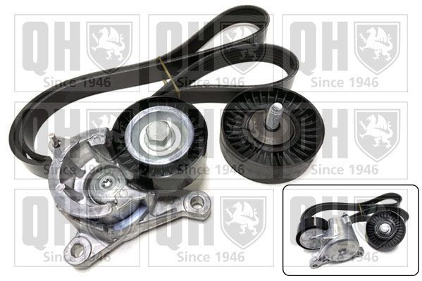 V formos rumbuotas diržas, komplektas QUINTON HAZELL QDK33