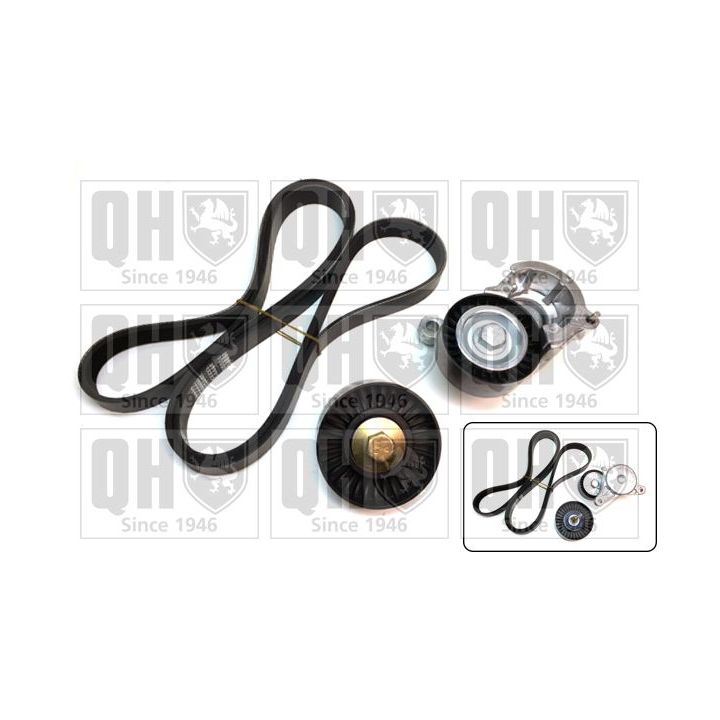 V formos rumbuotas diržas, komplektas QUINTON HAZELL QDK34