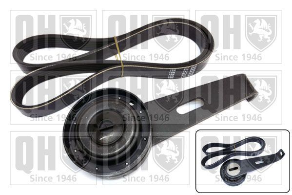 V formos rumbuotas diržas, komplektas QUINTON HAZELL QDK40