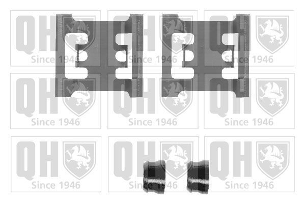 Priedų komplektas, diskinių stabdžių trinkelės QUINTON HAZELL BFK641