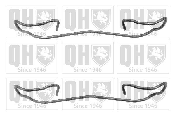 Priedų komplektas, diskinių stabdžių trinkelės QUINTON HAZELL BFK645