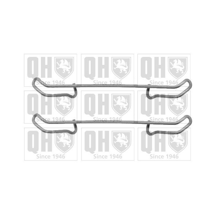 Priedų komplektas, diskinių stabdžių trinkelės QUINTON HAZELL BFK649