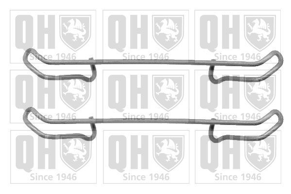 Priedų komplektas, diskinių stabdžių trinkelės QUINTON HAZELL BFK649