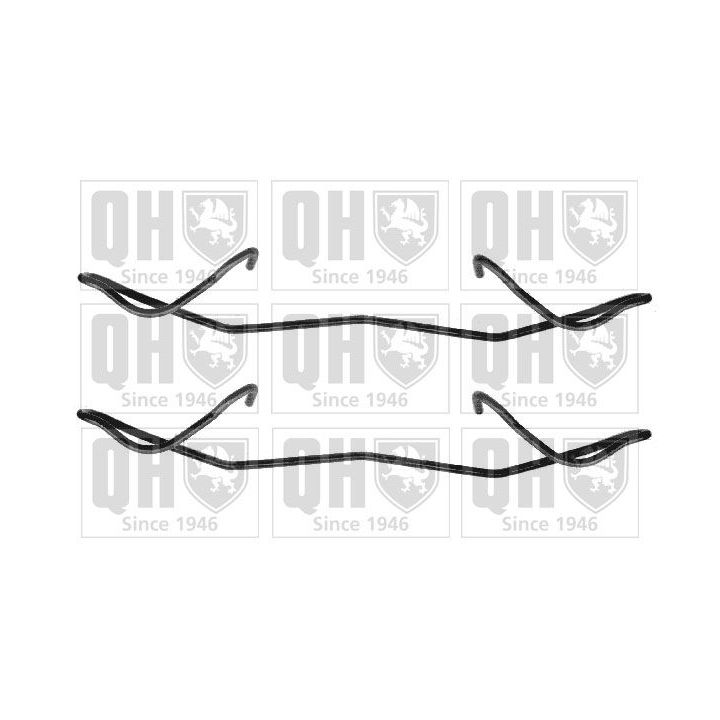 Priedų komplektas, diskinių stabdžių trinkelės QUINTON HAZELL BFK658