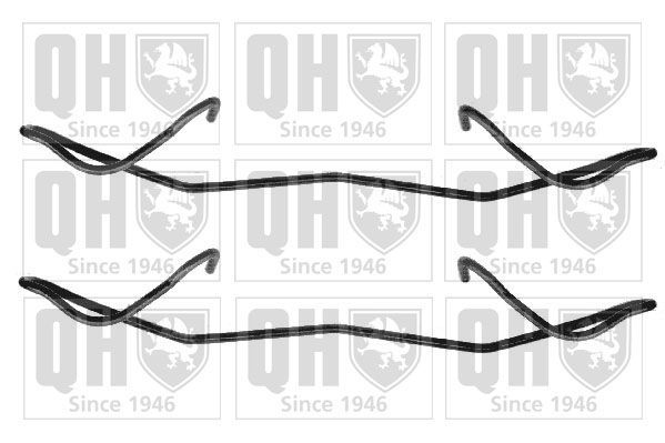 Priedų komplektas, diskinių stabdžių trinkelės QUINTON HAZELL BFK658