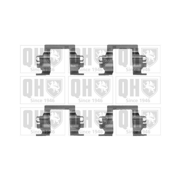 Priedų komplektas, diskinių stabdžių trinkelės QUINTON HAZELL BFK675