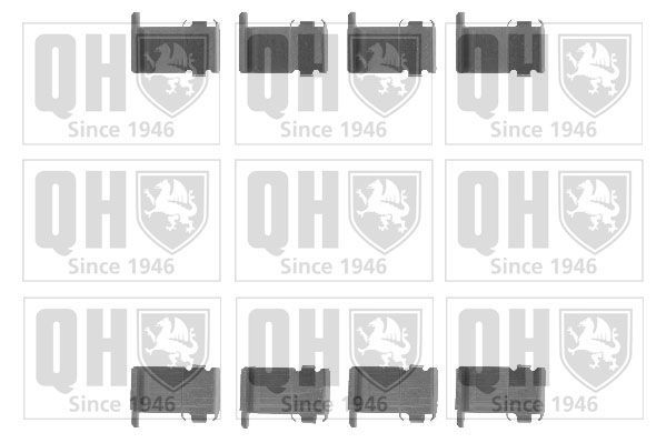 Priedų komplektas, diskinių stabdžių trinkelės QUINTON HAZELL BFK719