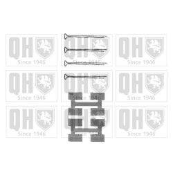 Priedų komplektas, diskinių stabdžių trinkelės QUINTON HAZELL BFK760