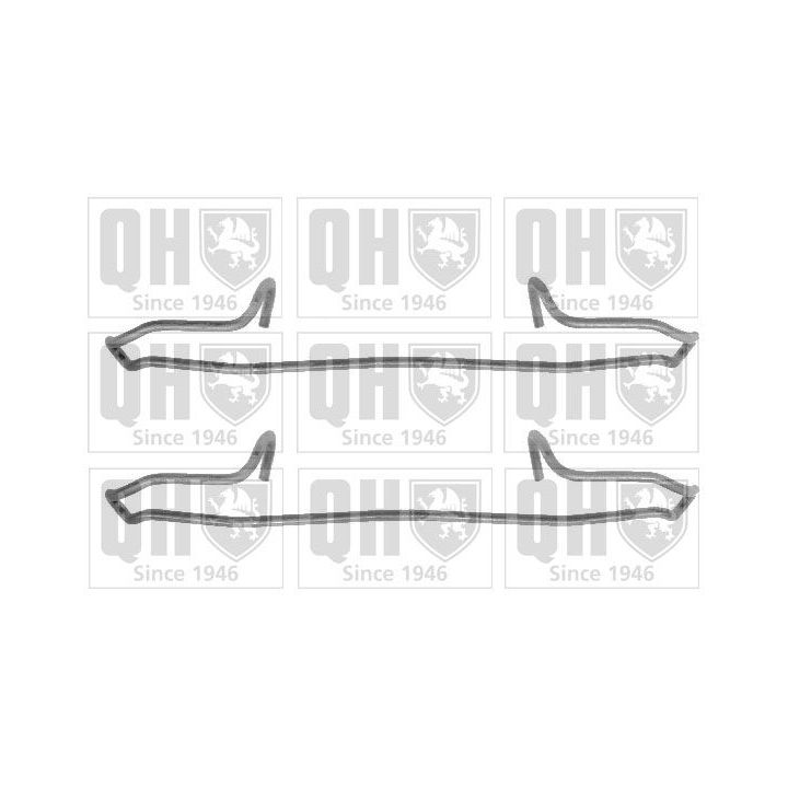 Priedų komplektas, diskinių stabdžių trinkelės QUINTON HAZELL BFK813