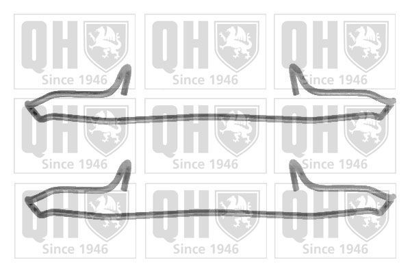 Priedų komplektas, diskinių stabdžių trinkelės QUINTON HAZELL BFK813