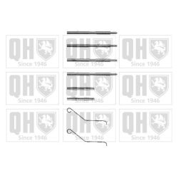 Priedų komplektas, diskinių stabdžių trinkelės QUINTON HAZELL BFK829