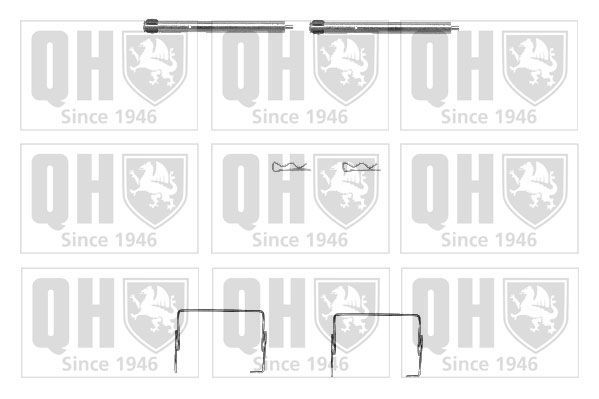 Priedų komplektas, diskinių stabdžių trinkelės QUINTON HAZELL BFK841