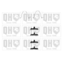 Priedų komplektas, diskinių stabdžių trinkelės QUINTON HAZELL BFK844