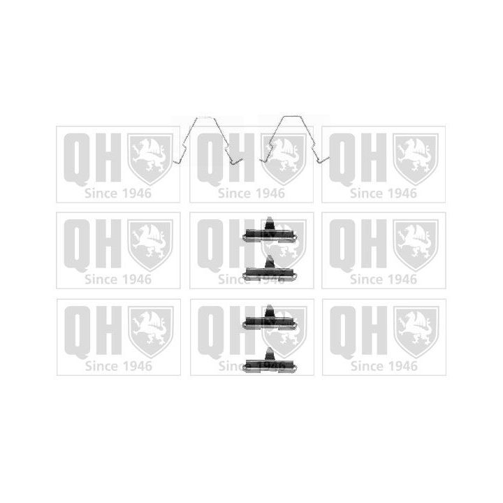 Priedų komplektas, diskinių stabdžių trinkelės QUINTON HAZELL BFK844