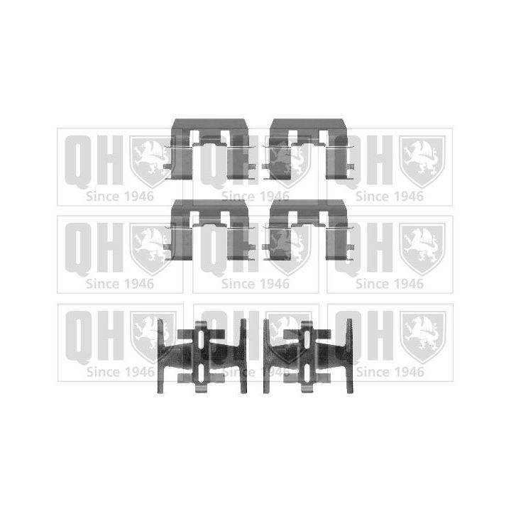 Priedų komplektas, diskinių stabdžių trinkelės QUINTON HAZELL BFK875