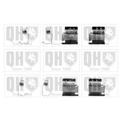 Priedų komplektas, diskinių stabdžių trinkelės QUINTON HAZELL BFK883