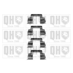 Priedų komplektas, diskinių stabdžių trinkelės QUINTON HAZELL BFK890