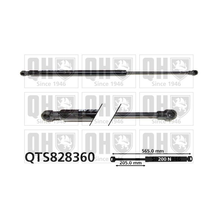 Dujinė spyruoklė, sulankstomas stogas QUINTON HAZELL QTS828360