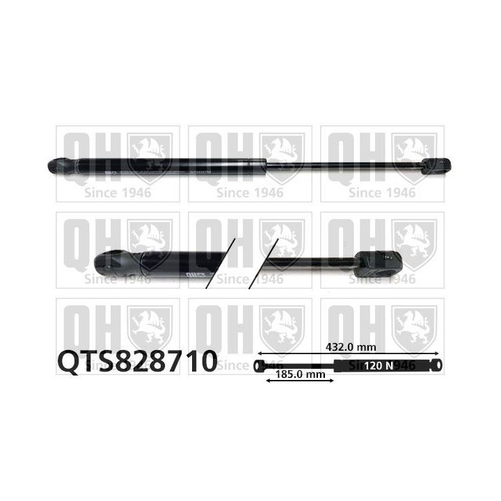 Dujinė spyruoklė, sulankstomas stogas QUINTON HAZELL QTS828710