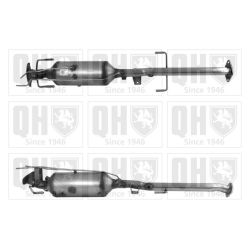 Suodžių / kietųjų dalelių filtras, išmetimo sistema QUINTON HAZELL QDPF11072H