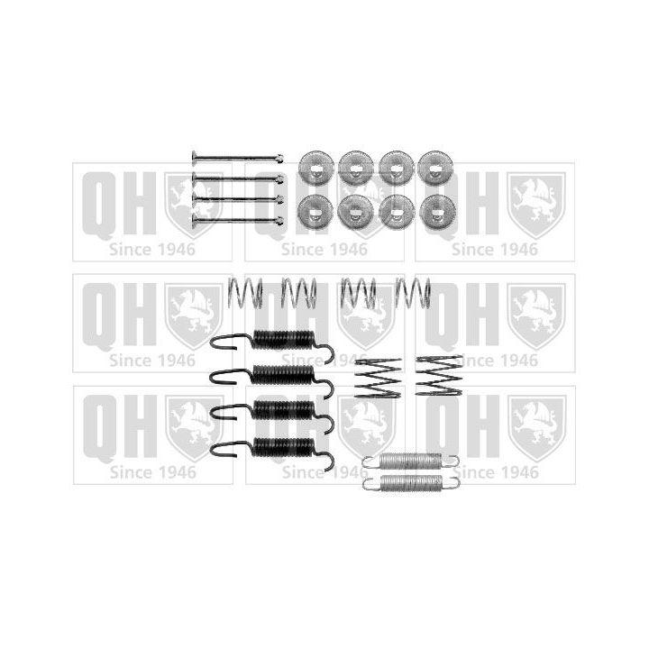 Priedų komplektas, stovėjimo stabdžių trinkelės QUINTON HAZELL BFK455