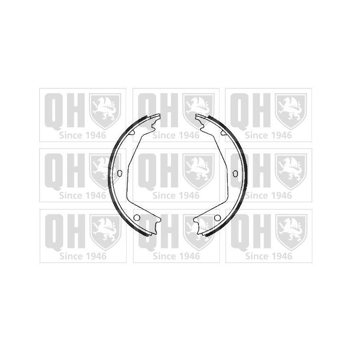 Stabdžių trinkelių komplektas, stovėjimo stabdis QUINTON HAZELL BS1073