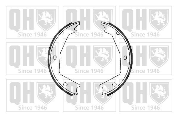 Stabdžių trinkelių komplektas, stovėjimo stabdis QUINTON HAZELL BS1073