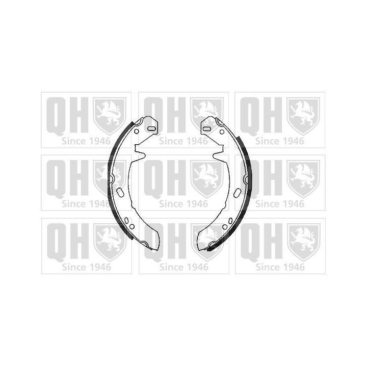 Stabdžių trinkelių komplektas, stovėjimo stabdis QUINTON HAZELL BS1090