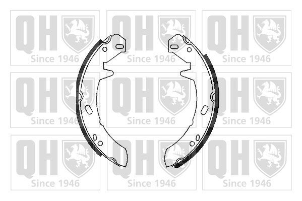 Stabdžių trinkelių komplektas, stovėjimo stabdis QUINTON HAZELL BS1090