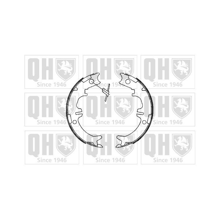 Stabdžių trinkelių komplektas, stovėjimo stabdis QUINTON HAZELL BS1094