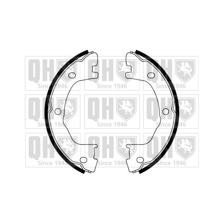 Stabdžių trinkelių komplektas, stovėjimo stabdis QUINTON HAZELL BS1140