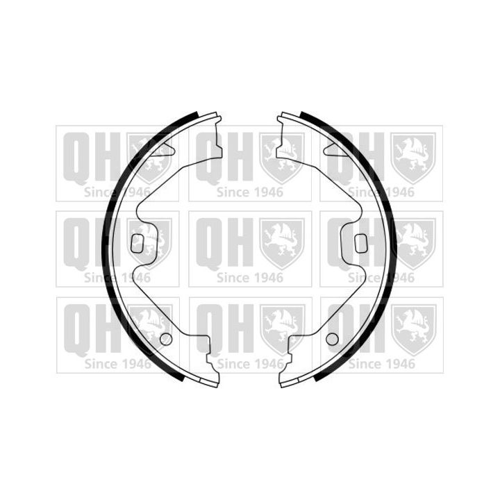 Stabdžių trinkelių komplektas, stovėjimo stabdis QUINTON HAZELL BS1141