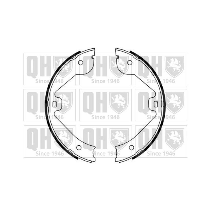 Stabdžių trinkelių komplektas, stovėjimo stabdis QUINTON HAZELL BS1165