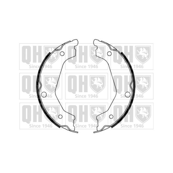 Stabdžių trinkelių komplektas, stovėjimo stabdis QUINTON HAZELL BS1176