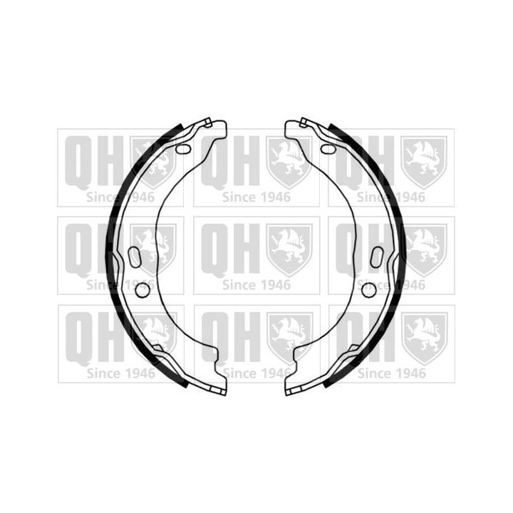 Stabdžių trinkelių komplektas, stovėjimo stabdis QUINTON HAZELL BS1184