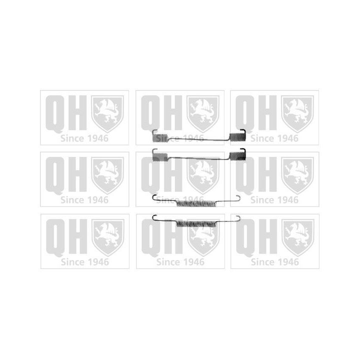 Priedų komplektas, stabdžių trinkelės QUINTON HAZELL BFK209