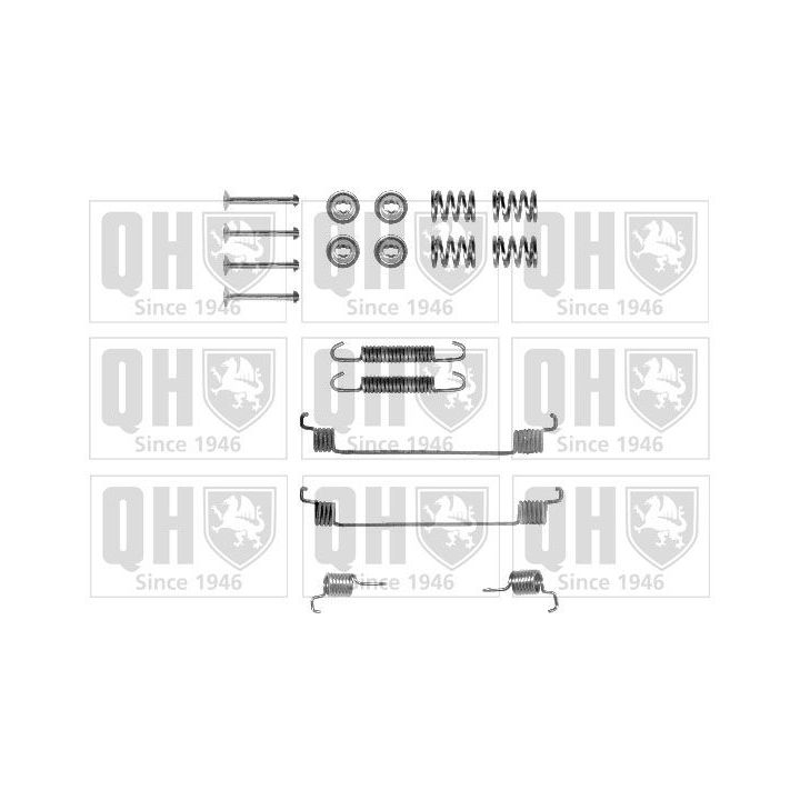 Priedų komplektas, stabdžių trinkelės QUINTON HAZELL BFK271