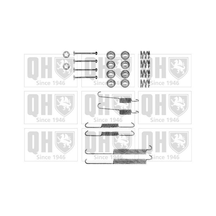 Priedų komplektas, stabdžių trinkelės QUINTON HAZELL BFK276