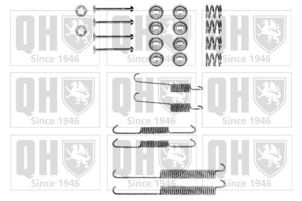 Priedų komplektas, stabdžių trinkelės QUINTON HAZELL BFK276
