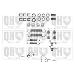 Priedų komplektas, stabdžių trinkelės QUINTON HAZELL BFK280