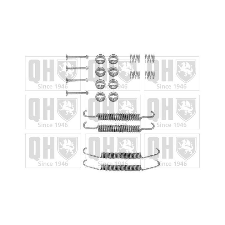 Priedų komplektas, stabdžių trinkelės QUINTON HAZELL BFK298