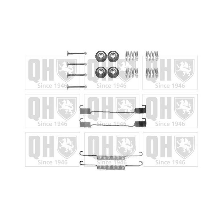 Priedų komplektas, stabdžių trinkelės QUINTON HAZELL BFK315