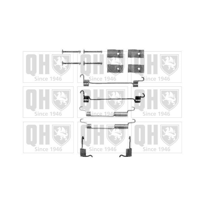 Priedų komplektas, stabdžių trinkelės QUINTON HAZELL BFK319