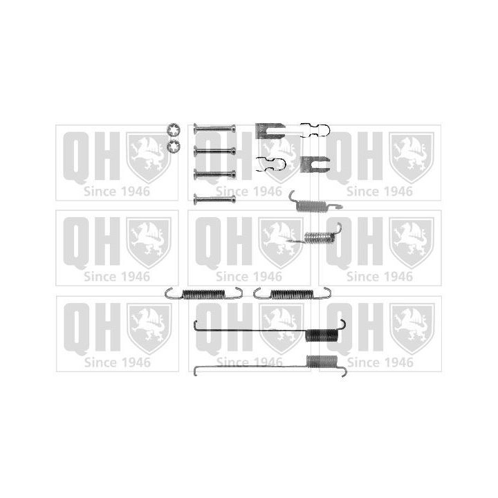 Priedų komplektas, stabdžių trinkelės QUINTON HAZELL BFK320