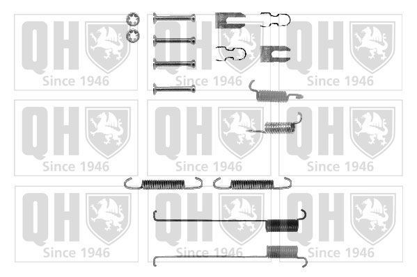 Priedų komplektas, stabdžių trinkelės QUINTON HAZELL BFK320