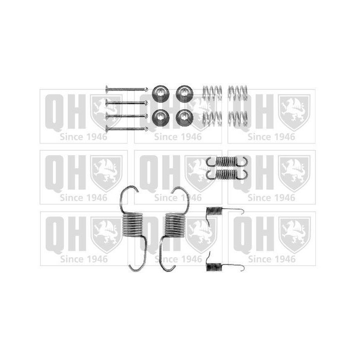 Priedų komplektas, stabdžių trinkelės QUINTON HAZELL BFK353