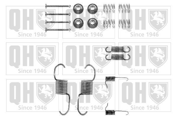 Priedų komplektas, stabdžių trinkelės QUINTON HAZELL BFK353
