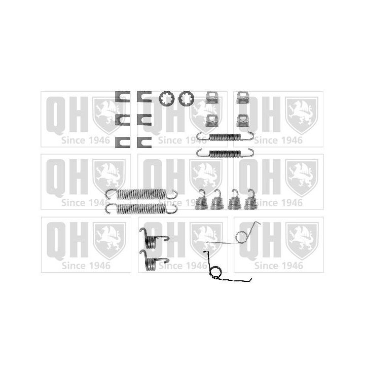 Priedų komplektas, stabdžių trinkelės QUINTON HAZELL BFK366